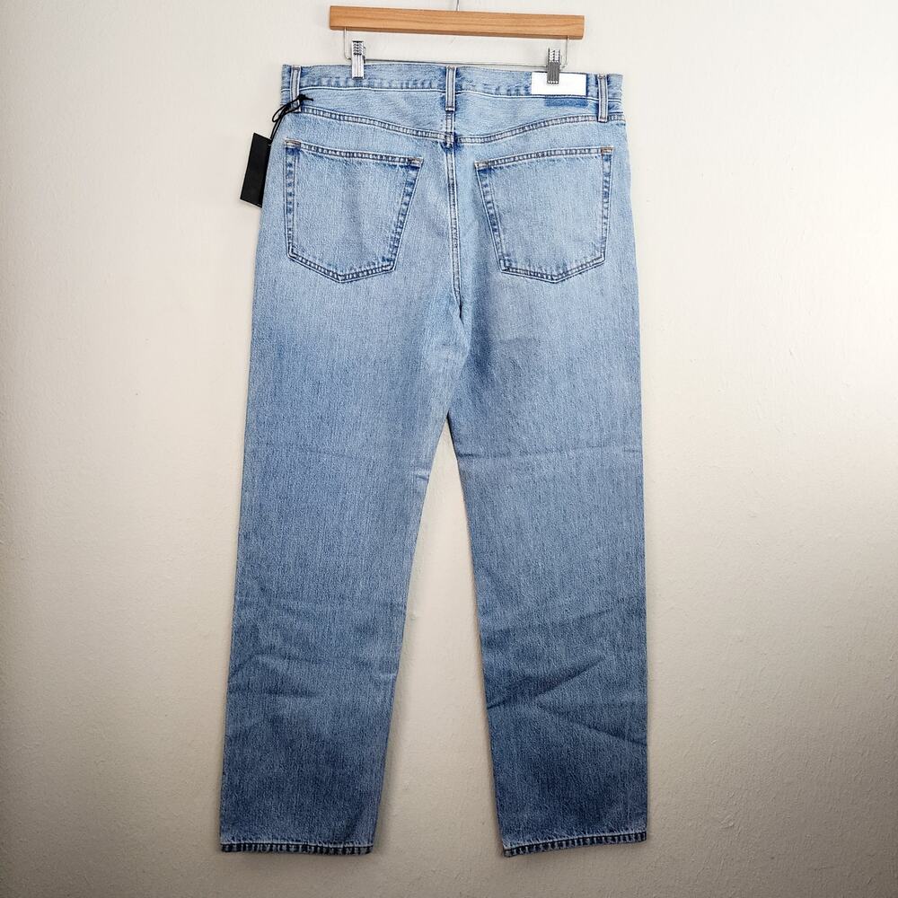 NWT RE/DONE 90s Loose Long Straight Leg Jeans Wasted Indigo Rigid Denim Size 30 - Picture 12 of 13